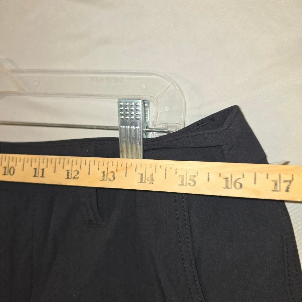 Ascend Hiking Shorts Size 8 Womens Black Nylon Spandex Stretch Outdoor 5-Pocket